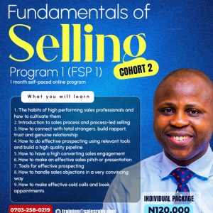 Fundamentals of Selling